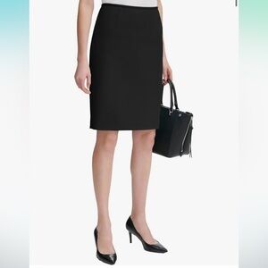 Calvin Klein Black Work Dress Suit Skirt Size 10 EUC